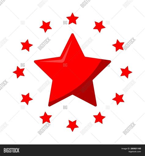 Star Red Color Vector Image And Photo Free Trial Bigstock