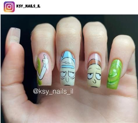 49 Unique Rick And Morty Nail Designs Nerd About Town