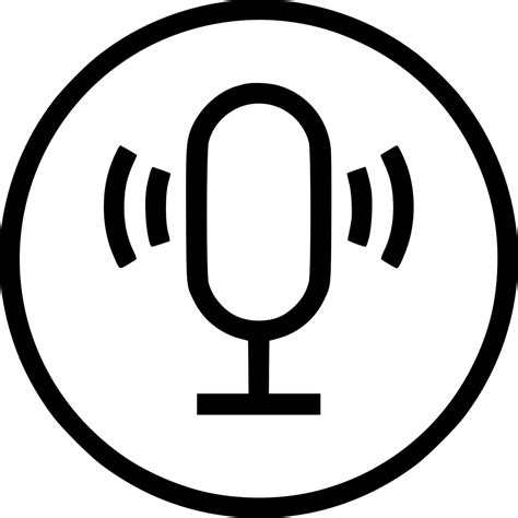 Recording Speech Recognization Voice Recorder Input Svg Png Icon Free png image