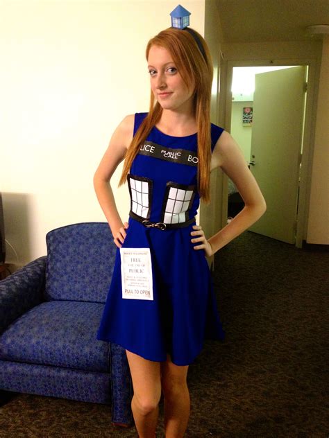 Diy Tardis Dress For Halloween Took Me A While To Put Together But Im