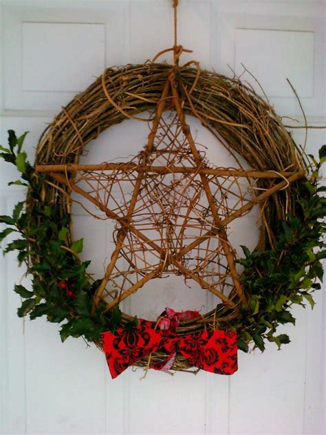 My Yule Wreath This Year Pagan Christmas Creepy Christmas