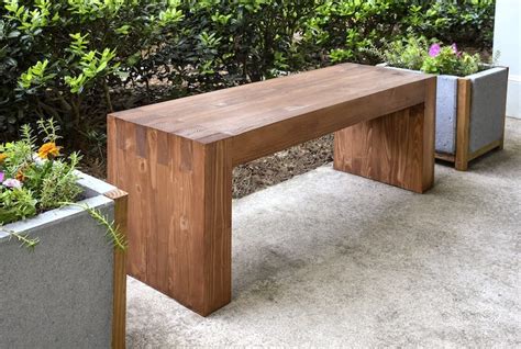 Designer Inspired Modern Outdoor Bench