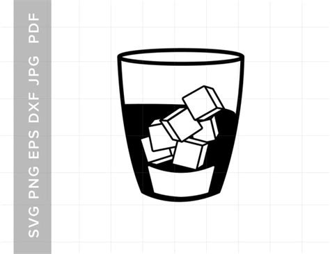 Alcohol SVG Whiskey Svg Scotch Svg Whiskey Glass SVG Alcohol Etsy