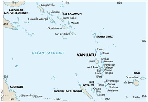Carte De Vanuatu Voyages Cartes