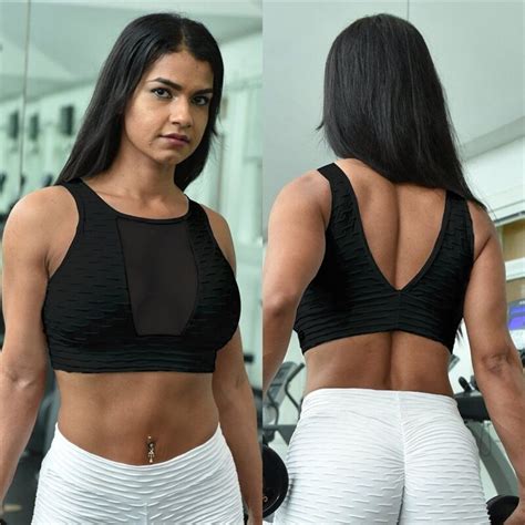 Sexy Women Sports Vest Running Bra Yoga Gym Workout Fitnes Vest Crop Top Mesh Breathable