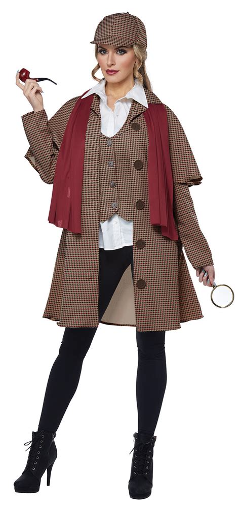 Womens Lady Sherlock Costume Johnnie Brocks