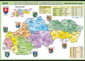 Slovenská republika administrativní mapa Ucebnice com