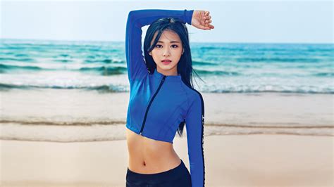 Tzuyu Twice K Pop Girl Swimsuit 4k 6866 Wallpaper Pc Desktop