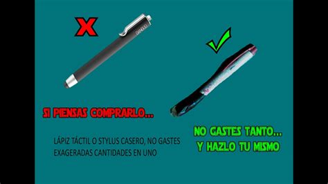 Como Hacer Un Lápiz Táctil O Stylus Casero Otxo Tutoriales Youtube