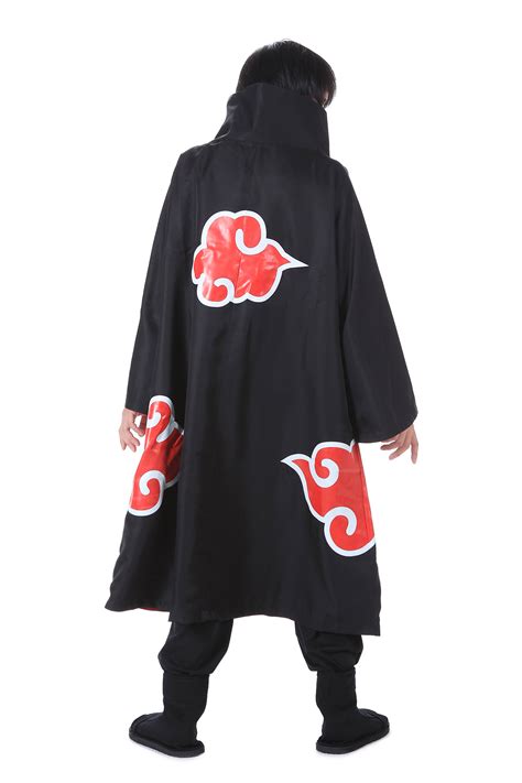 Naruto Shippuden Cosplay Costume Akatsuki Member Uchiha