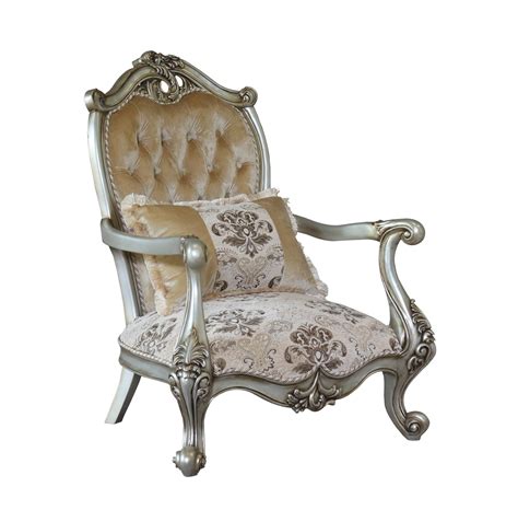 Shop for vintage lounge chairs at auction, starting bids at $1. Luxury Antique Silver Wood Trim VALERIA Chair Set 2 ...