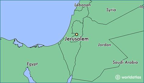 Where Is Jerusalem Israel Jerusalem Jerusalem District Map