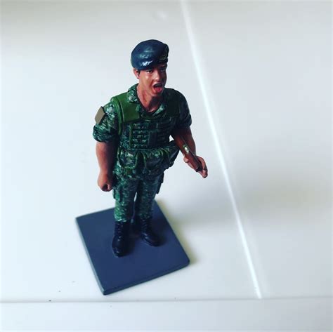 Blue Berets Fall In Miniature Stories