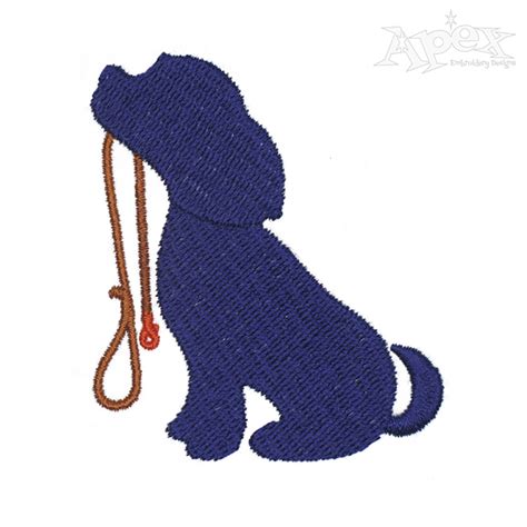 Millions customers found puppy templates &image for graphic design on pikbest. Dog with Rope Leash Embroidery Design