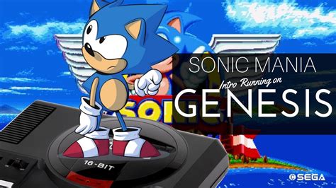 Sonic Mania Intro Rom Running On Real Sega Genesis Youtube