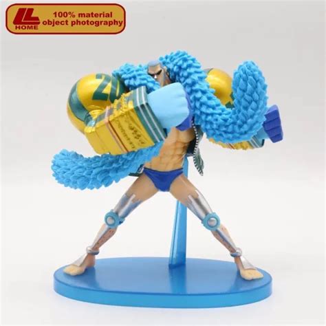 Anime One Piece 20th Anniversary Super Franky H Blue Figure Statue Toy