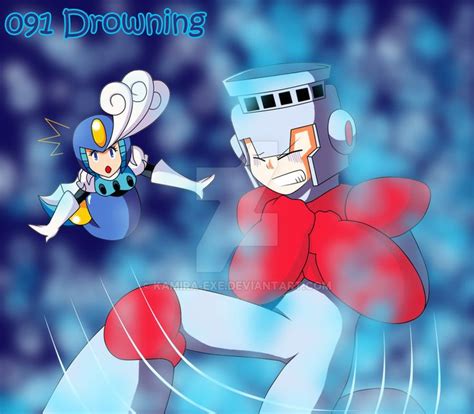 091 Drowning By Kamira Exe On Deviantart Drowning Mega Man Art