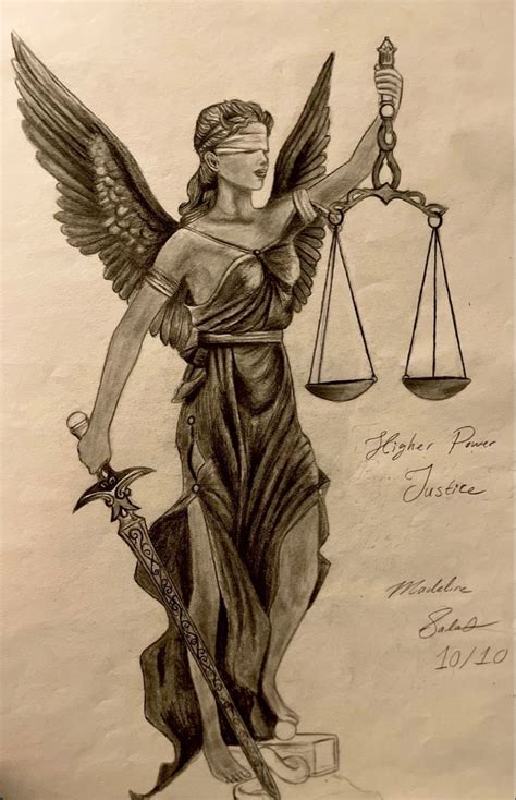 Lady Justice Sketch Artwork ⚖️ Libra Art Lady Justice Justice Tattoo