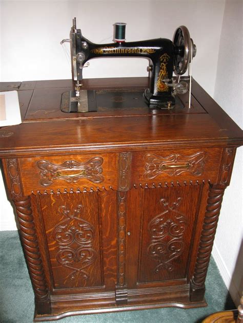 Minnesota Treadle Sewing Machine In Cabinet Riverlasopa
