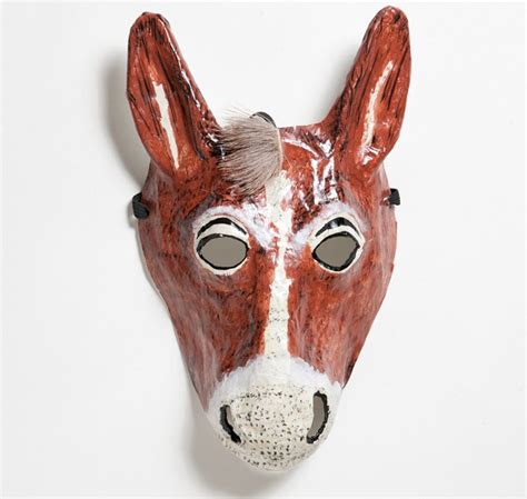 Paper Mache Donkey Mask
