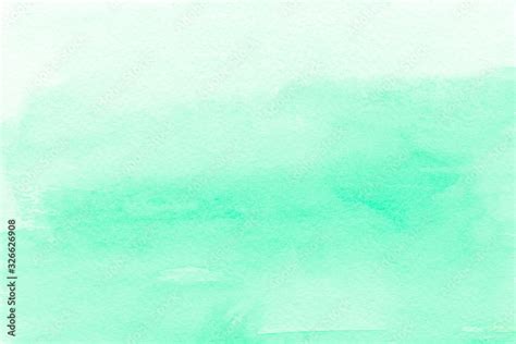 Mint Green Watercolor Background Ombre Paint Texture Gradient Backdrop