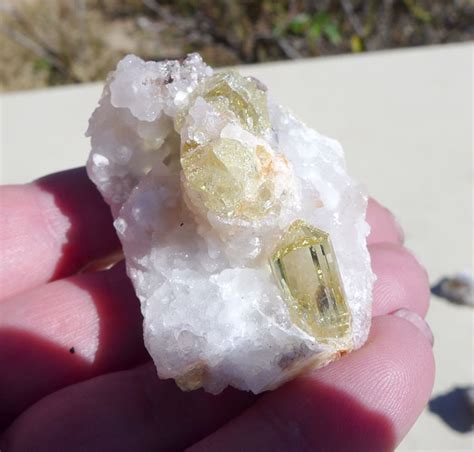 Green Yellow Apatite Crystals In Matrix Rough Cluster Crystal Durango