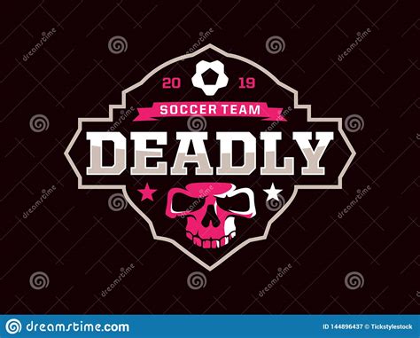 Modern Professional Emblem Logo For Soccer Team Editorial