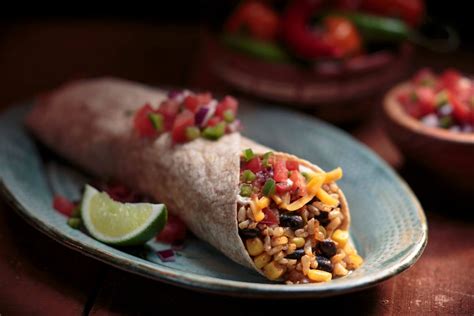 Mexican Burrito With Brown Rice And Black Beans Mahatma Rice