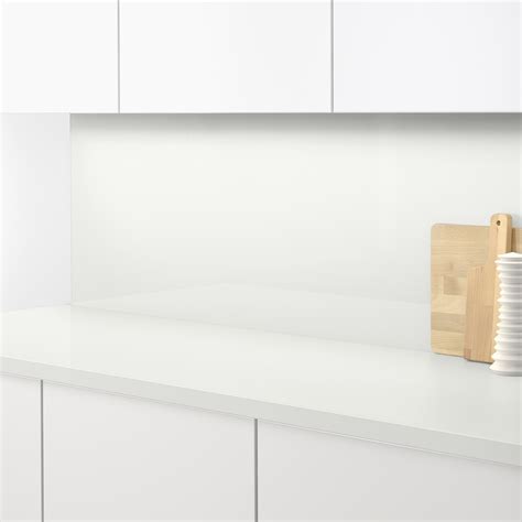 Sibbarp High Gloss White Laminate Custom Made Wall Panel Ikea
