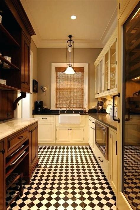 Vintage Kitchen Flooring Retro Kitchen Flooring Ideas Chess Tile Design
