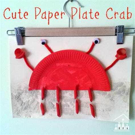 Cute Paper Plate Crab Crafty Kids At Home