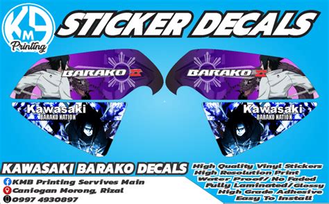 Kawasaki Barako 2 Sasuke Design 1 Sticker Decals Lazada Ph
