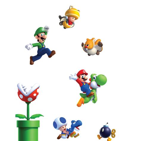 New Super Mario Bros U Wall Stickers Small Nintendo Uk Store