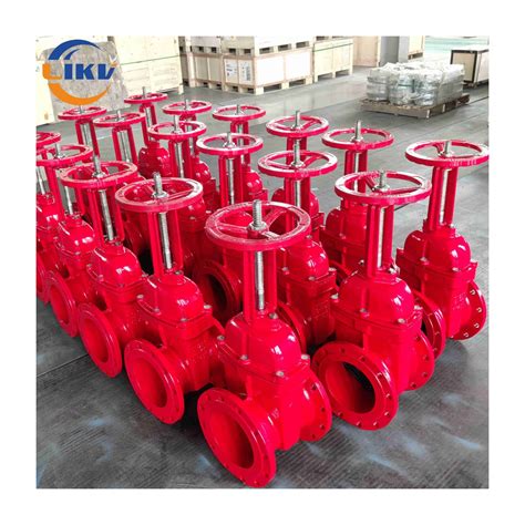 Ductile Iron Rising Stem Flange Manual Sluice Water Gate Valve With