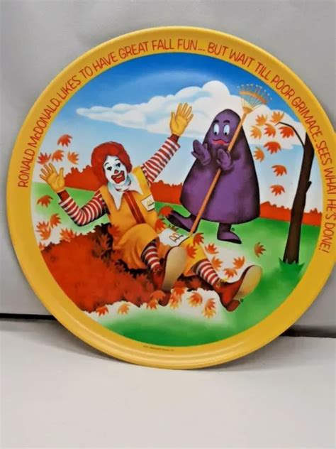 Vintage Ronald Mcdonalds And Grimace Have Great Fall Fun Collector