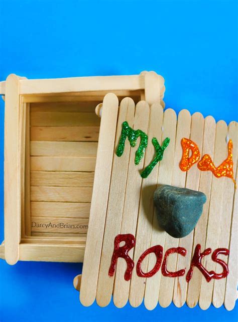 My Dad Rocks Keepsake Box Fathers Day Craft For Kids