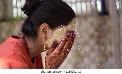 Indian Woman Face Wash Images Stock Photos Vectors Shutterstock