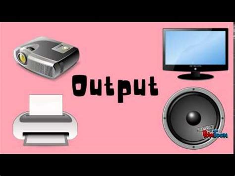 Similarly, after the computer has processed your data, you often the terms input and output are used both as verbs to describe the process of entering or displaying the data, and as nouns referring to the data. Input, output and storage devices - YouTube