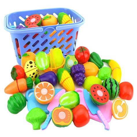 لعب الأطفال منزل لعبة قطع الفاكهة البلاستيك الخضار المطبخ الطفل لعبة أطفال اللعب التظاهر Playset