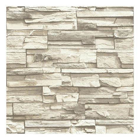 Roommates Faux Stacked Stone Peel And Stick Wallpaper Wall Decal Peel