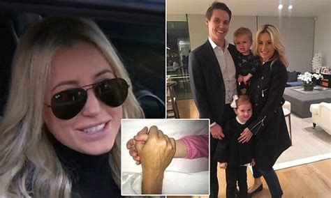 Roxy Jacenko Holds Daughter Pixie Curtis Hand As She Falls Asleep