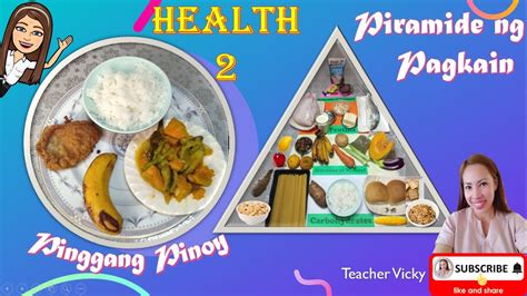 health food pyramid pinggang pinoy pagpili ng tamang pagkain grade 2 youtube