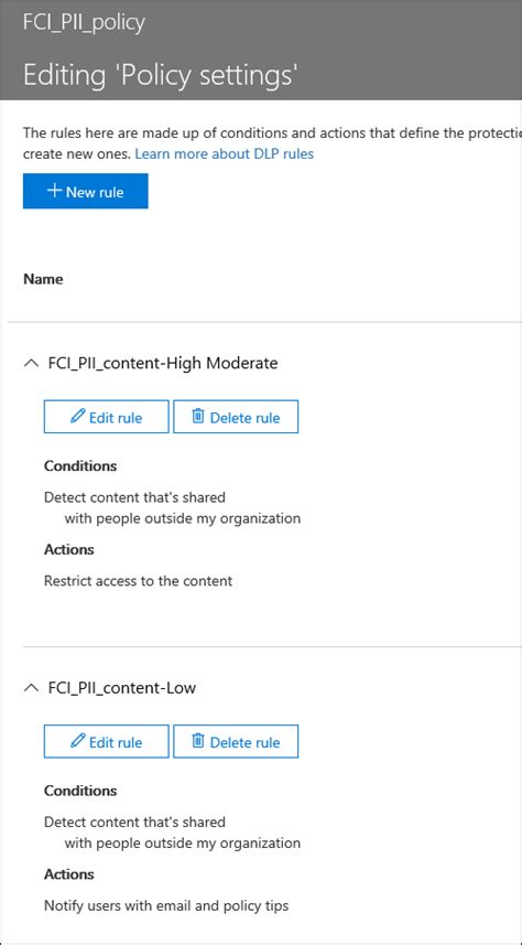 Create A Dlp Policy To Protect Documents Microsoft Purview