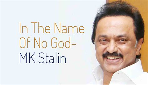 Not In The Name Of God Atheist Chief Minister Of Tamil Nadu Swears In