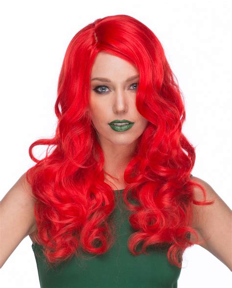 Long Red Wig Character Costume Poison Ivy Ariel Jessica Rabbit Mermaid
