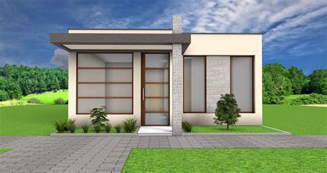 Diseño de plano y fachadas para construir casa en pequeño terreno