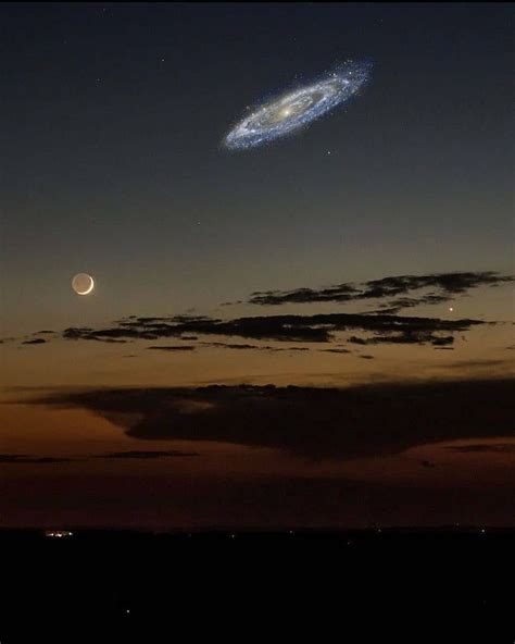 Arriba 98 Foto Galaxia De Andrómeda Desde La Tierra Cena Hermosa