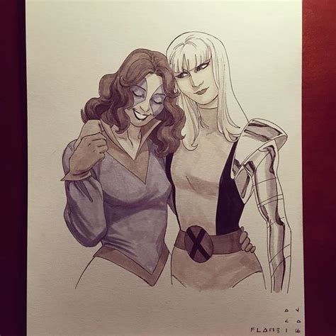 Kitty Pryde And Magik By Kristafer Anka Flamecon Kitty Pryde Comic