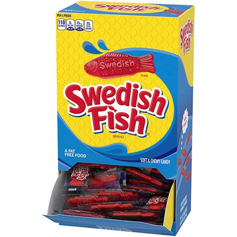 Swedish Fish Candies Individually Wrapped 465 Oz 240bx Wb Mason