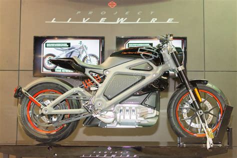 Harley Davidson Project Livewire Electric Motorcycle Editorial Photo